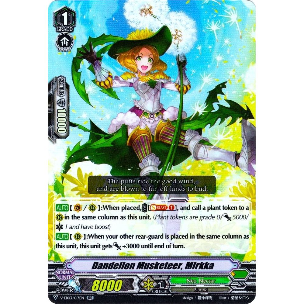 Image for Dandelion Musketeer, Mirkka (V-EB03/017EN) (V-EB03) - Cardfight Vanguard