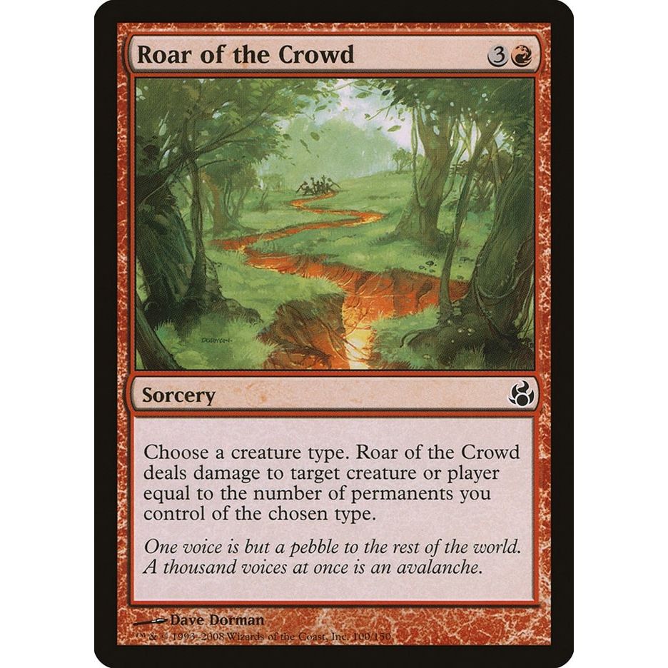 Image for Roar of the Crowd (100) (MOR) - Magic: The Gathering