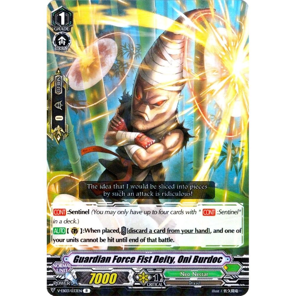 Image for Guardian Force Fist Deity, Oni Burdoc (V-EB03/033EN) (V-EB03) - Cardfight Vanguard