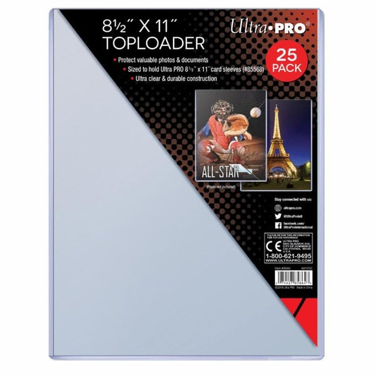 Image for 8.5" x 11" Clear Large Sized Toploader (25-Count) - Collectible Storage