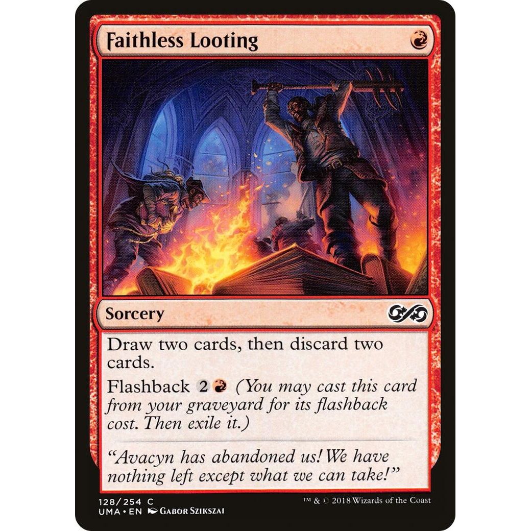 Image for Faithless Looting (128) (UMA) - Magic: The Gathering