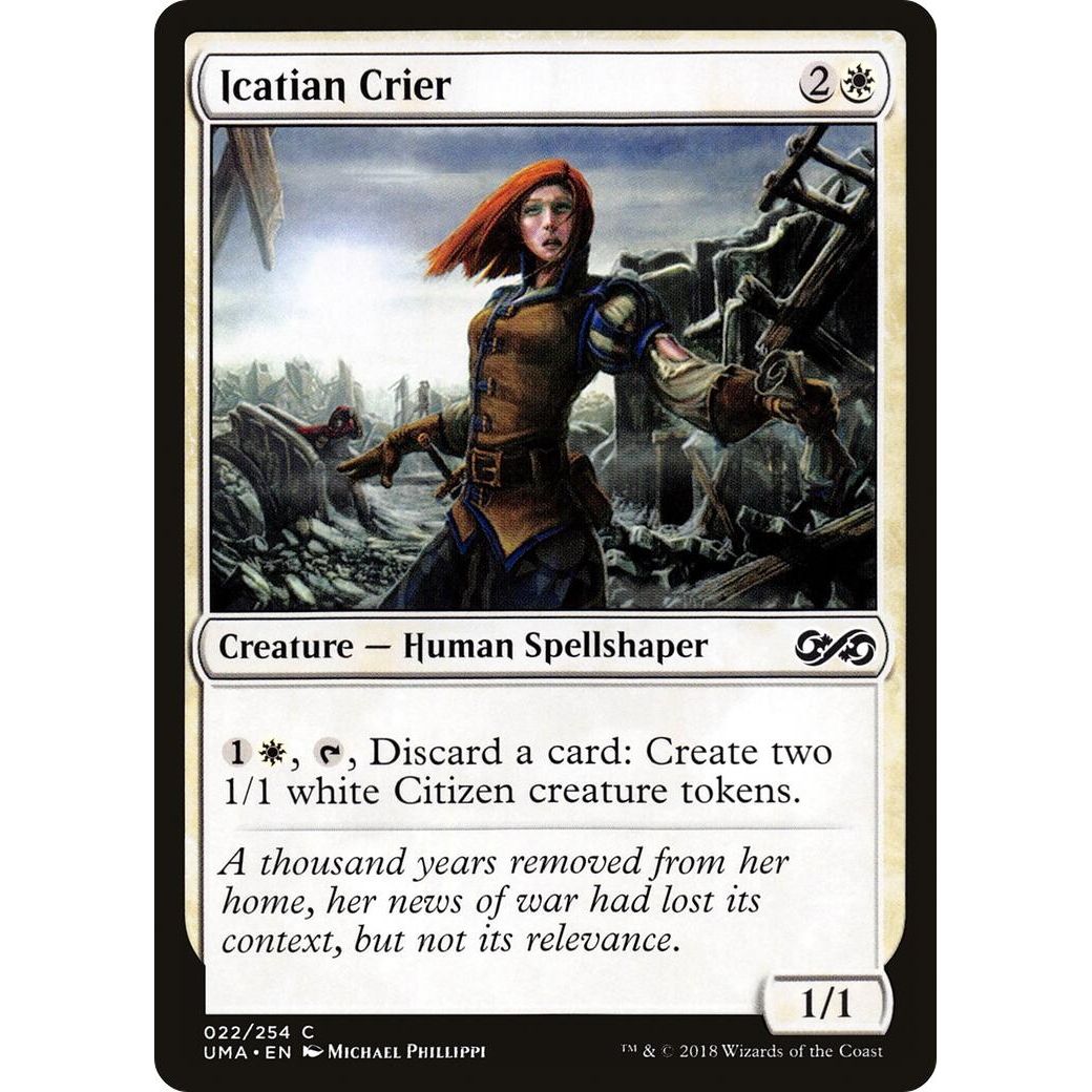 Image for Icatian Crier (22) (UMA) - Magic: The Gathering