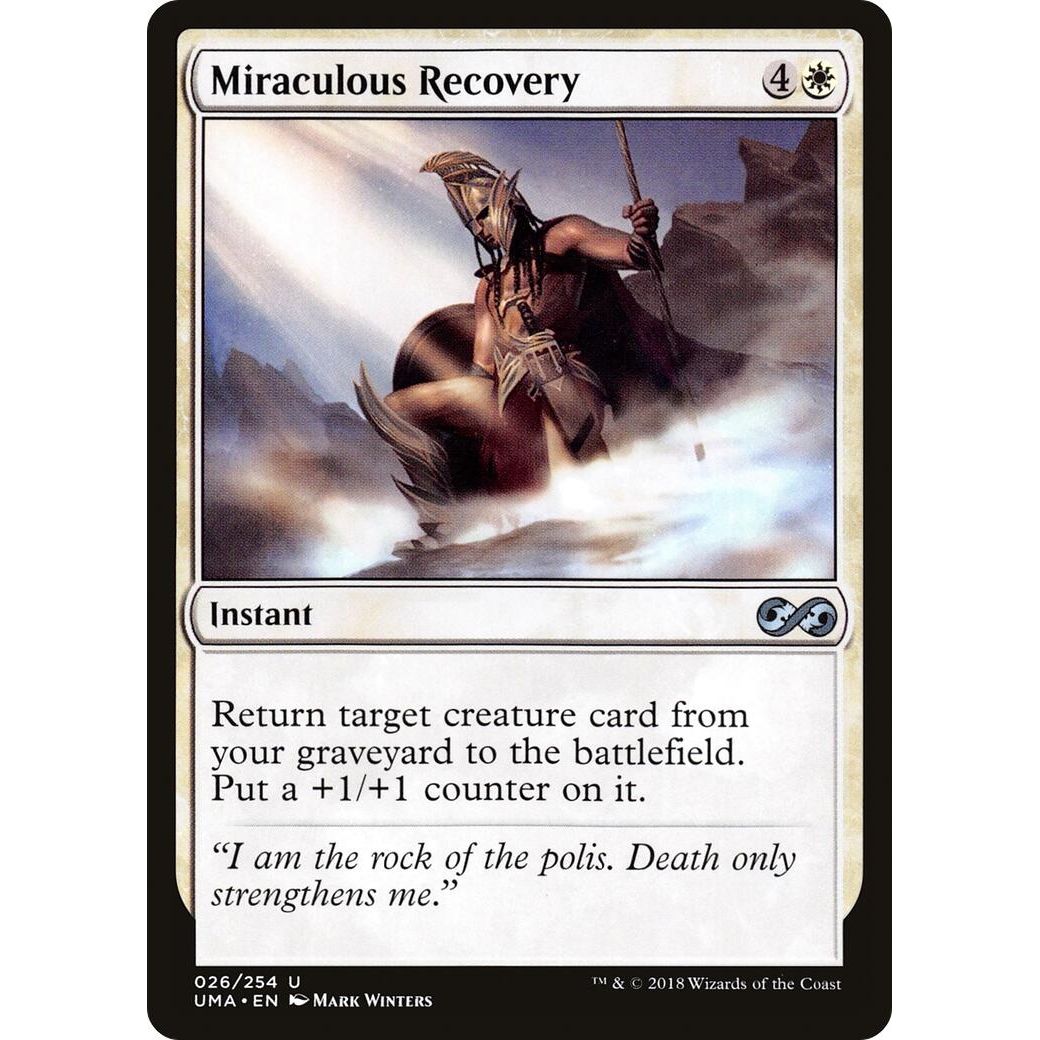 Image for Miraculous Recovery (26) (UMA) - Magic: The Gathering