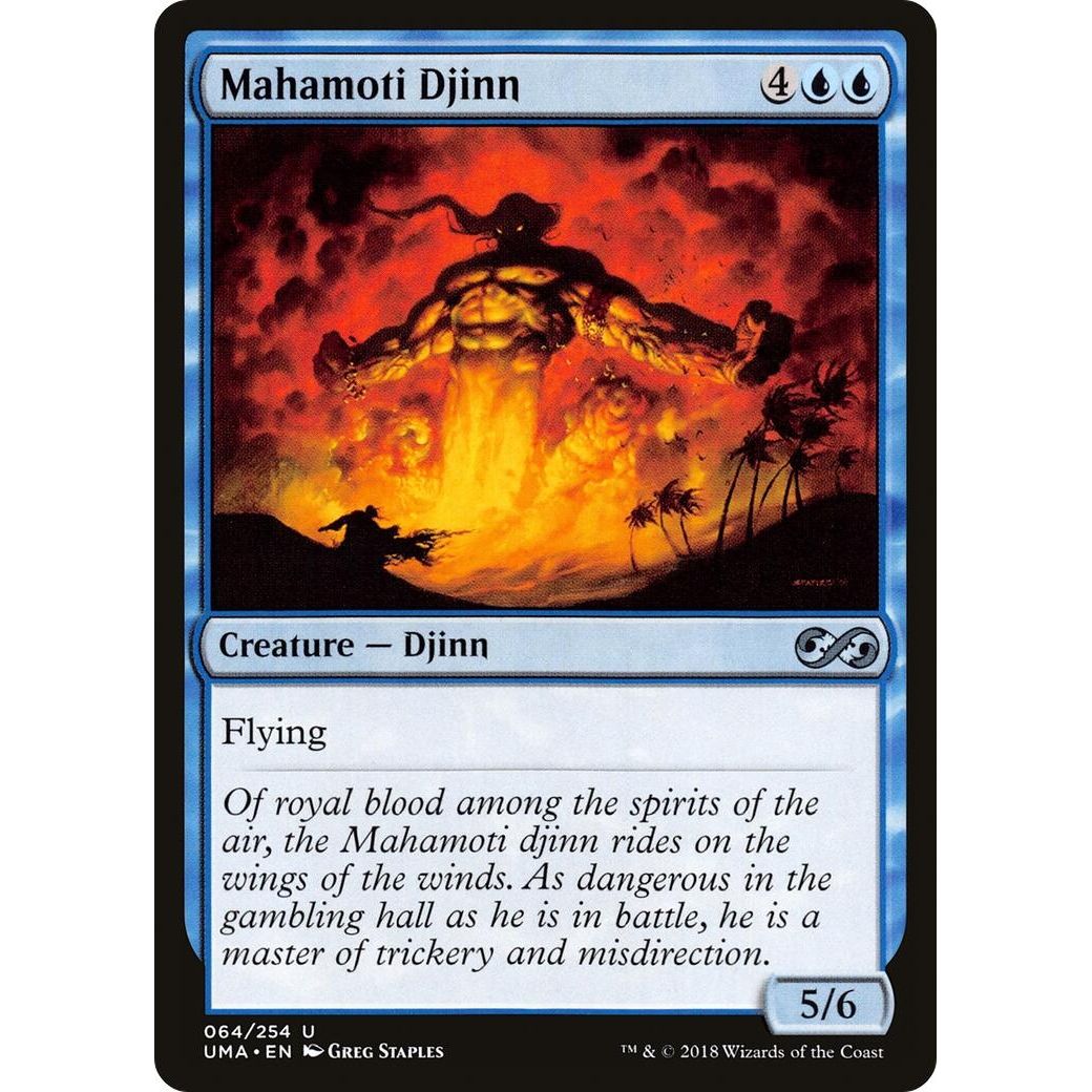 Image for Mahamoti Djinn (64) (UMA) - Magic: The Gathering
