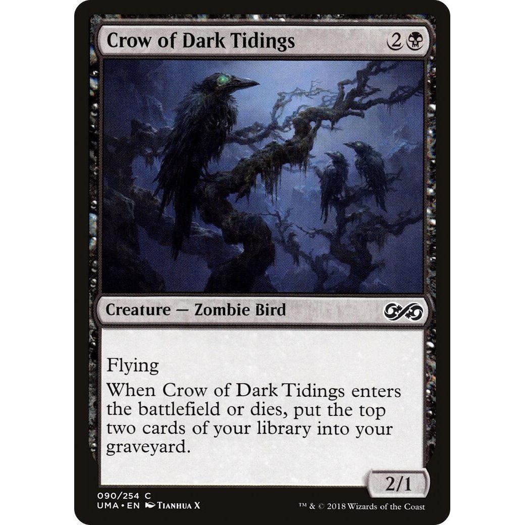 Image for Crow of Dark Tidings (90) (UMA) - Magic: The Gathering