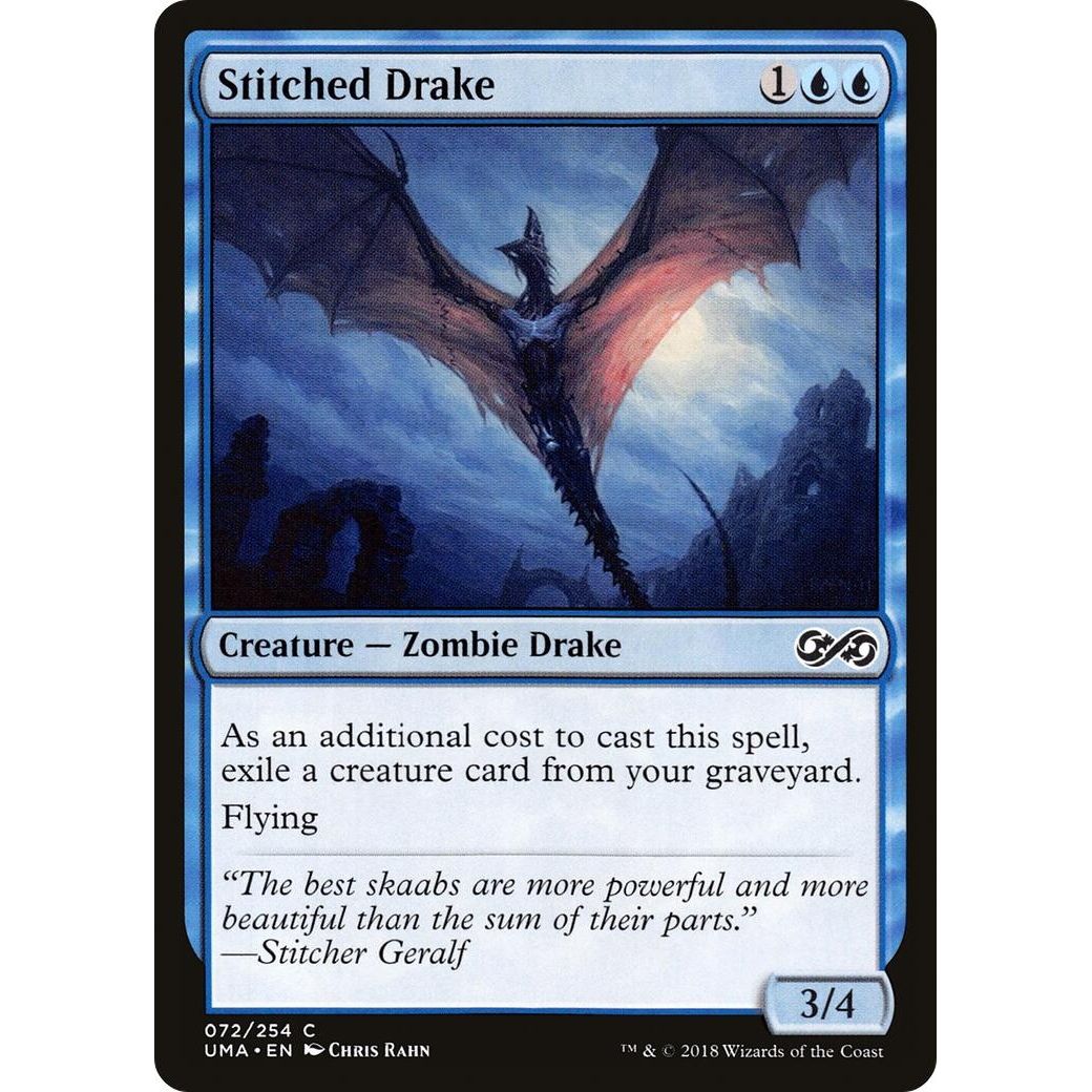 Image for Stitched Drake (72) (UMA) - Magic: The Gathering