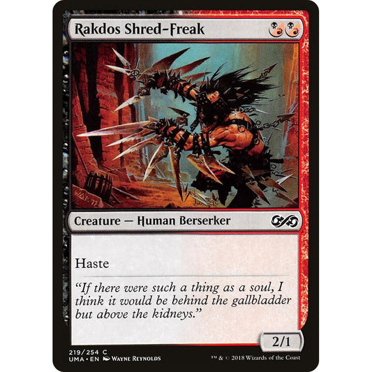 Image for Rakdos Shred-Freak (219) (UMA) - Magic: The Gathering