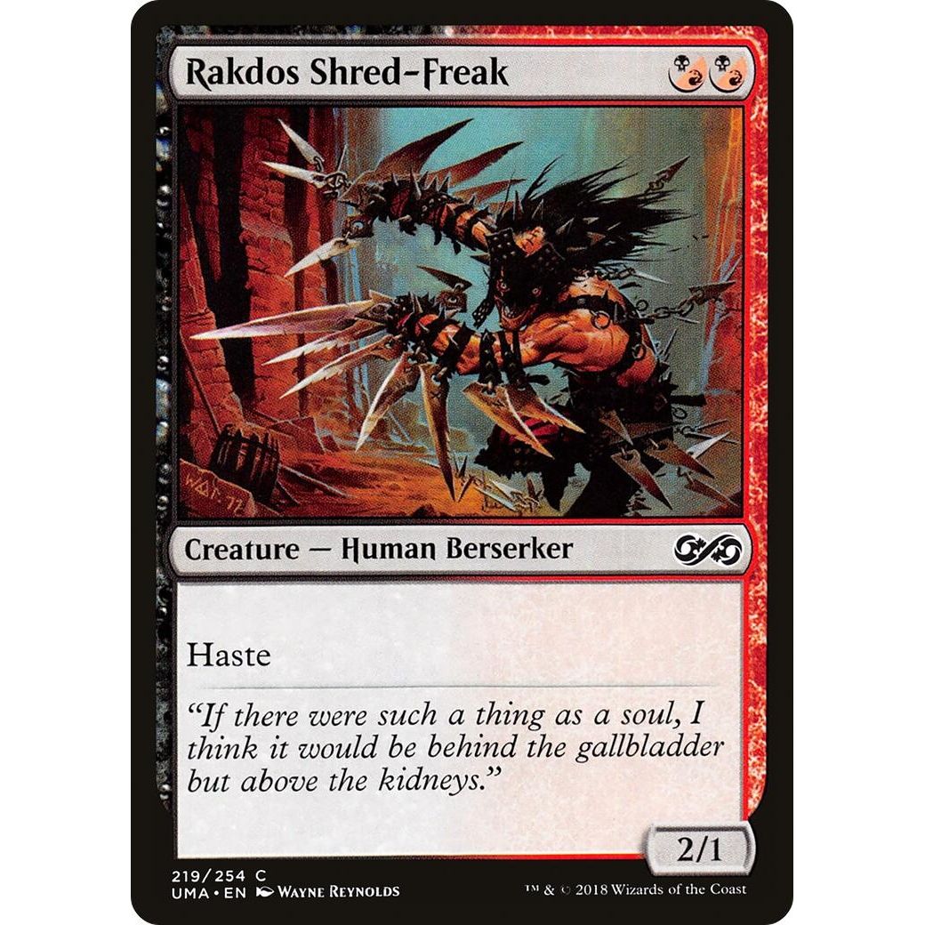 Image for Rakdos Shred-Freak (219) (UMA) - Magic: The Gathering