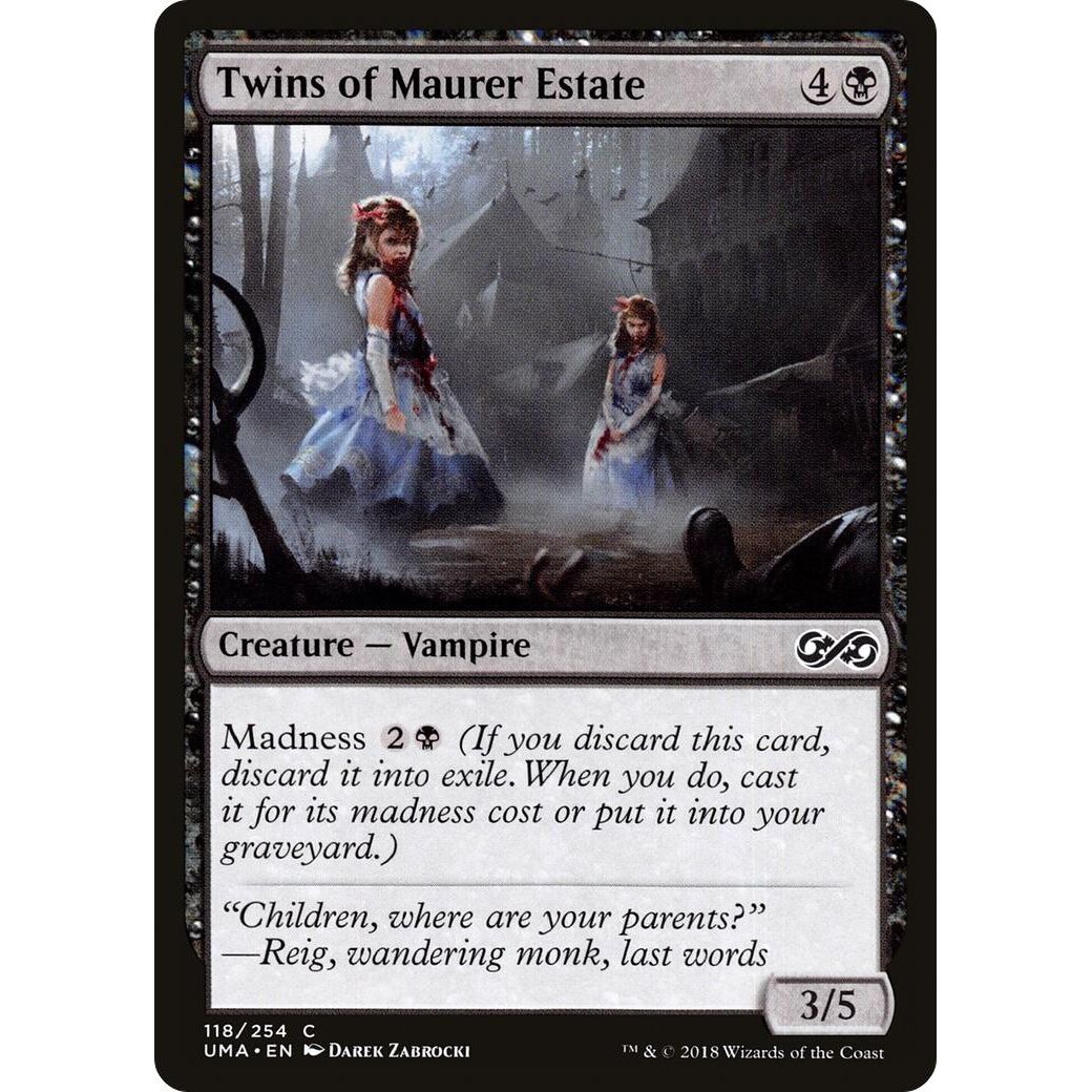 Image for Twins of Maurer Estate (118) (UMA) - Magic: The Gathering