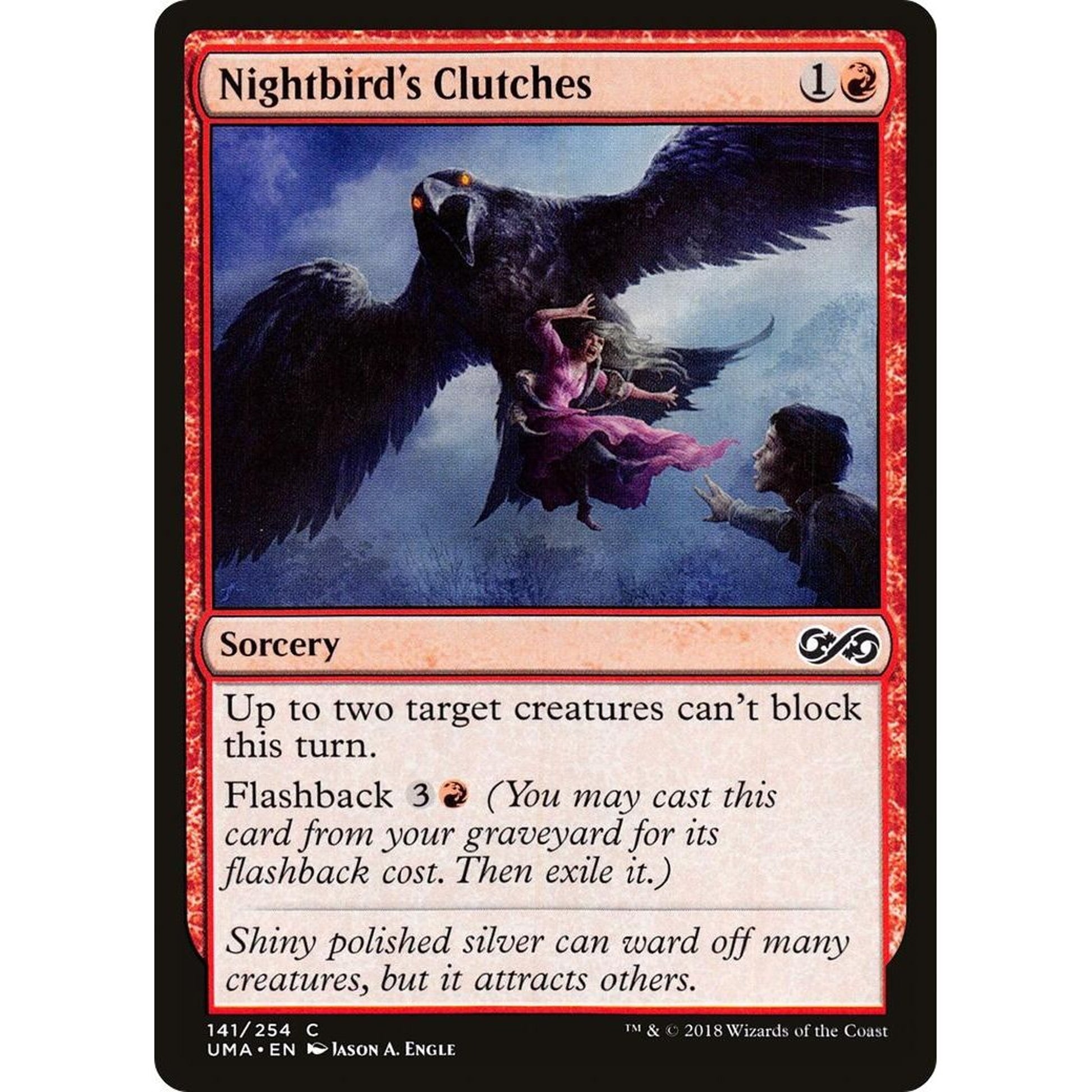 Image for Nightbird's Clutches (141) (UMA) - Magic: The Gathering