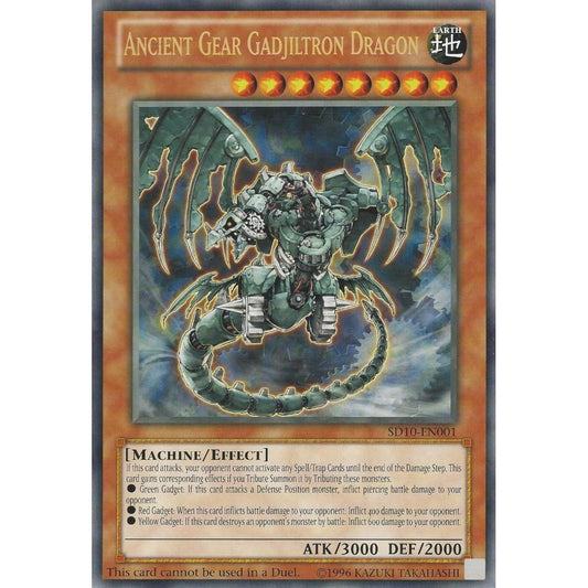 Image for Ancient Gear Gadjiltron Dragon (Oversized) (Machine Madness) (SD10-EN001) (VBX) - YuGiOh