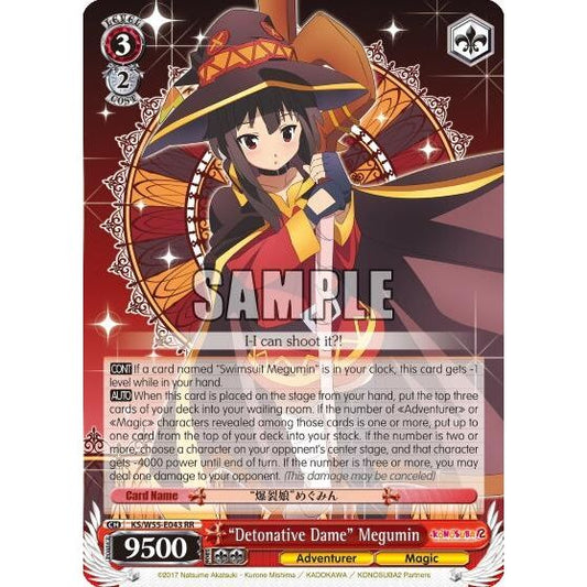 Image for "Detonative Dame" Megumin (KS/W55-E043 RR) (KS/W55) - Weiss Schwarz