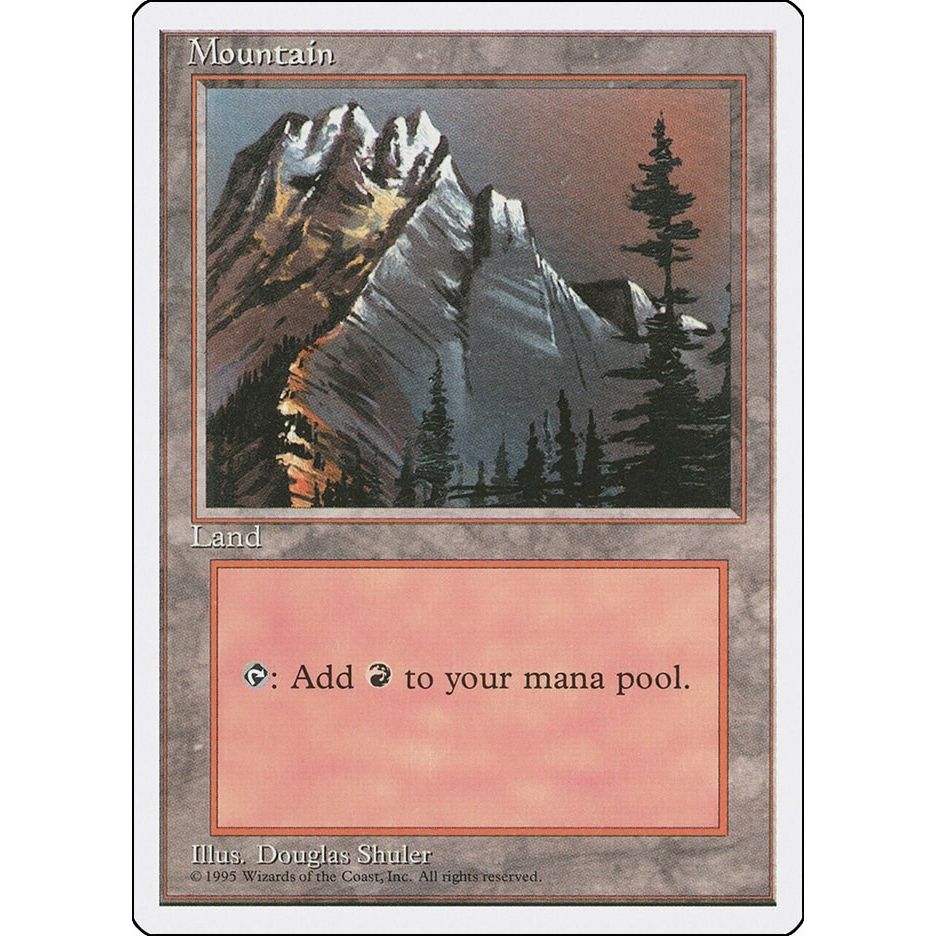 Image for Mountain (A) (183) (4ED) - Magic: The Gathering