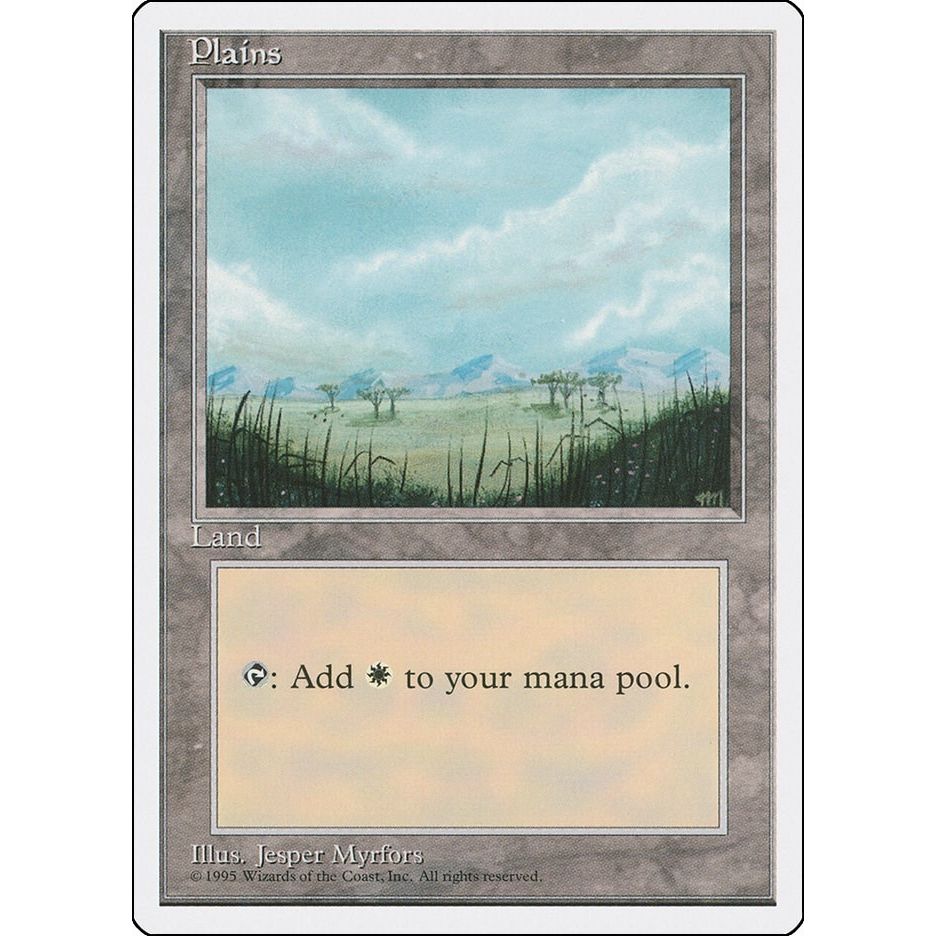 Image for Plains (B) (187) (4ED) - Magic: The Gathering