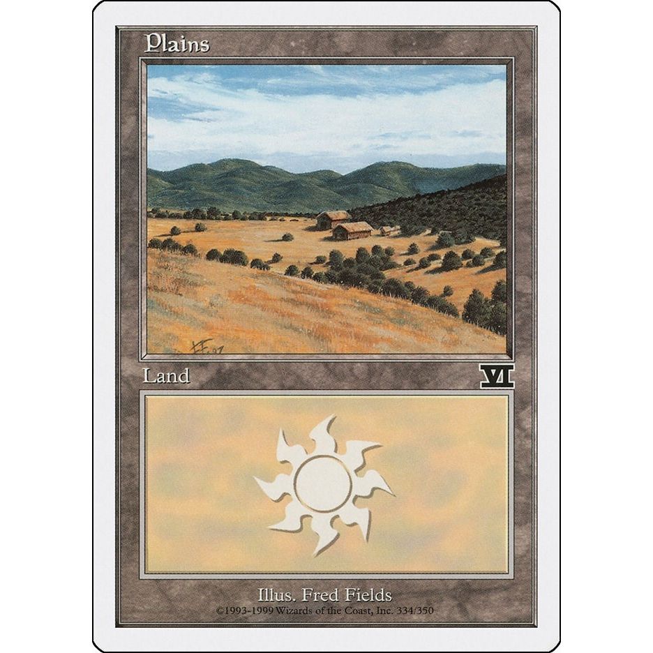 Image for Plains (334) (334) (6ED) - Magic: The Gathering