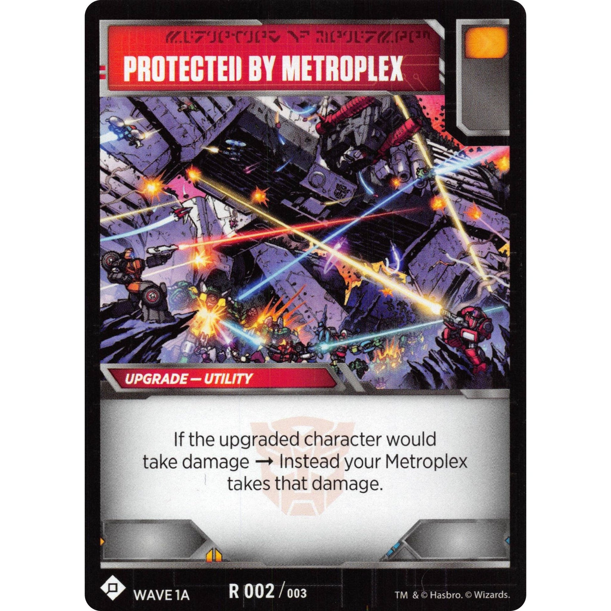 Image for Protected by Metroplex (Wave 1A - Metroplex) (2) (TRW1) - Transformers TCG