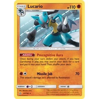 Image for Lucario - 67/156 (SM Ultra Prism) (067/156) (PR) - Pokemon