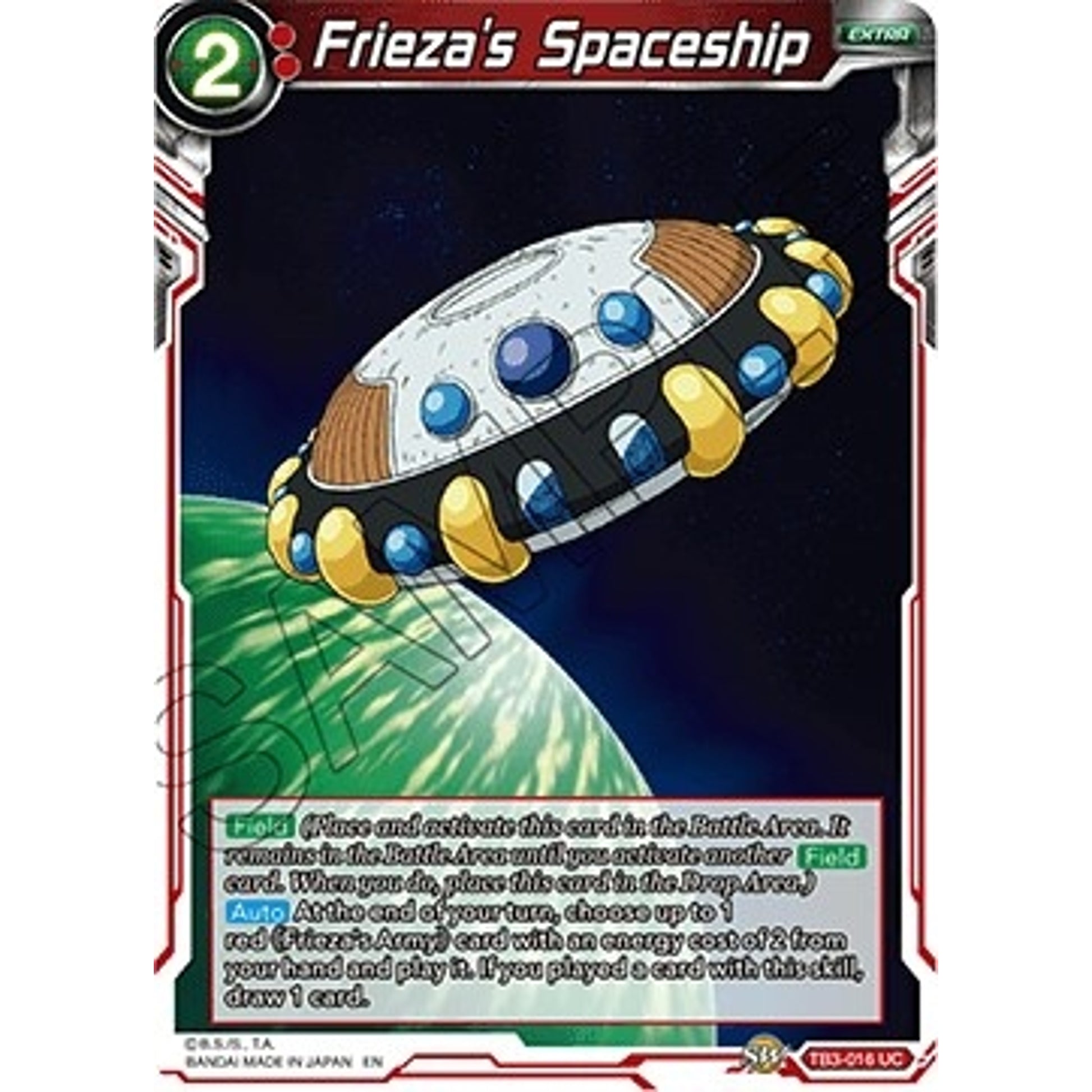 Image for Frieza's Spaceship (TB3-016) (DBS-TB03) - Dragon Ball Super: Masters
