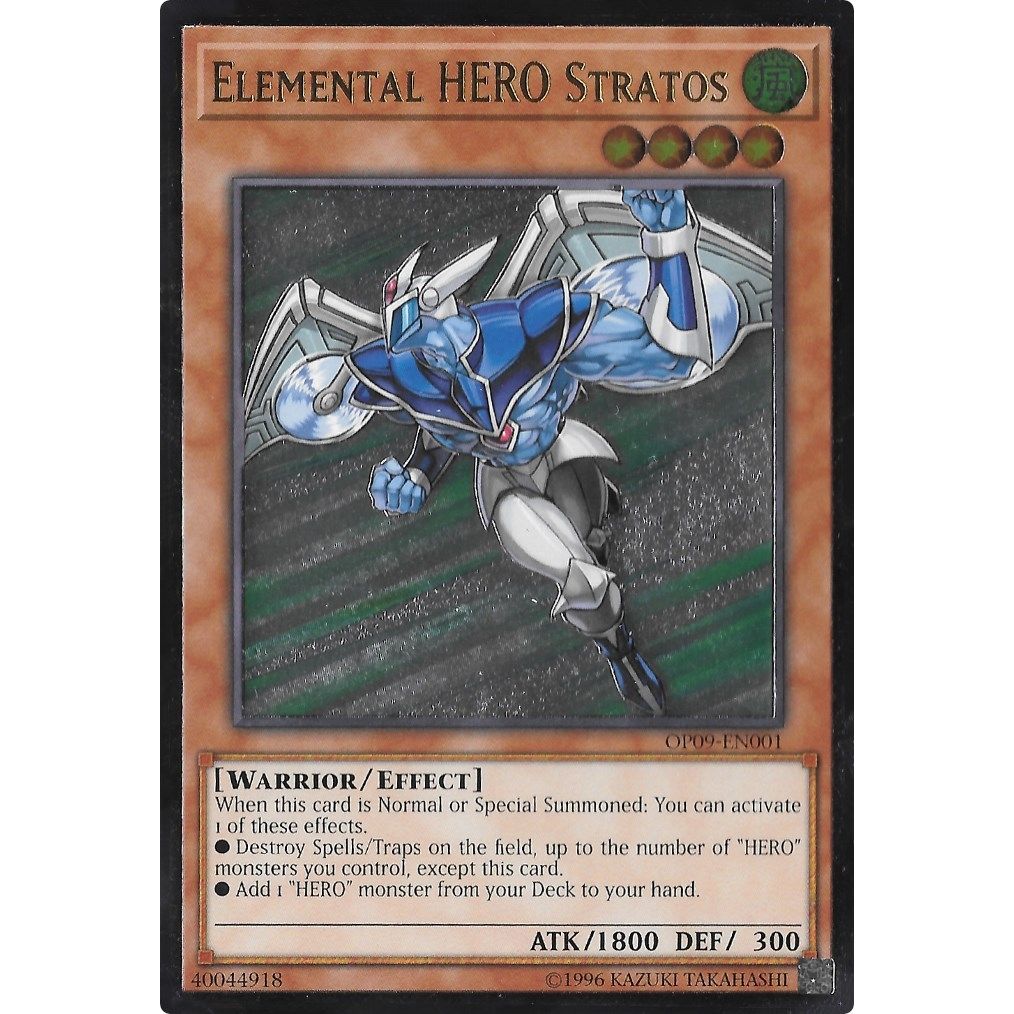 Image for Elemental HERO Stratos (UTR) (OP09-EN001) (OP09) - YuGiOh
