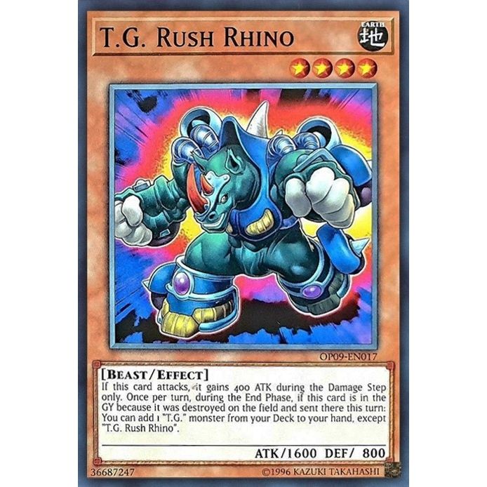Image for T.G. Rush Rhino (OP09-EN017) (OP09) - YuGiOh