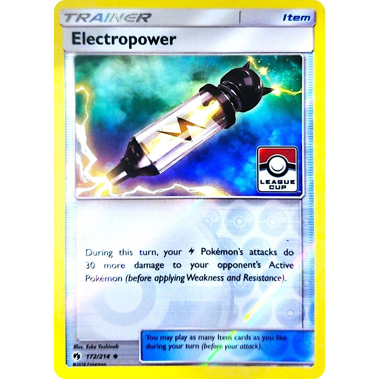 Image for Electropower - 172/214 (League Cup) (172/214) (PR) - Pokemon