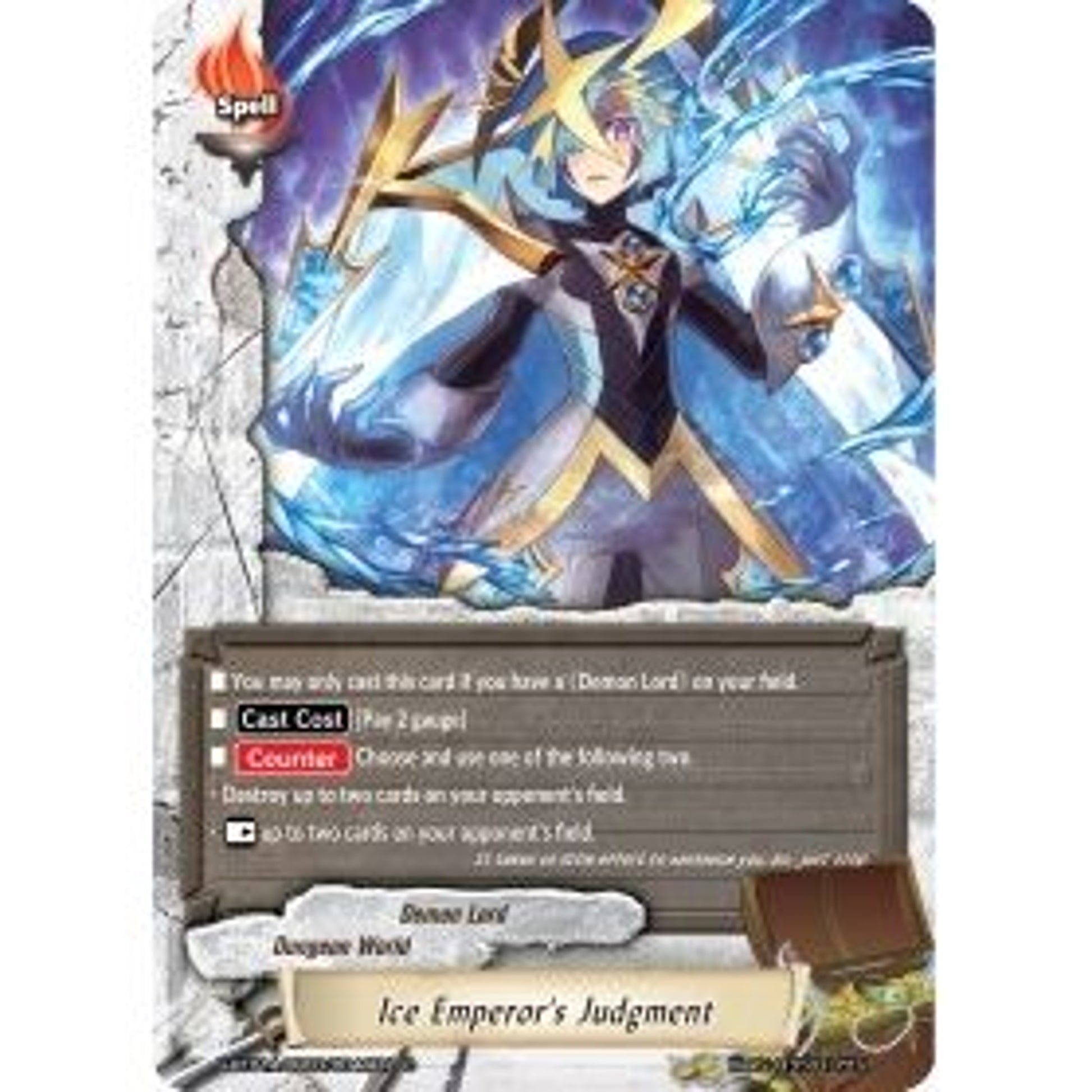Image for Ice Emperor's Judgment (S-BT01A-UB03/0044EN) (S-BT01A) - Future Card BuddyFight