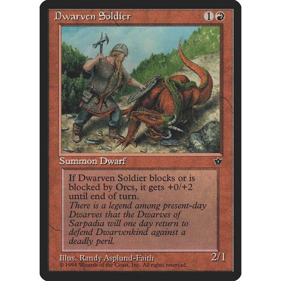 Image for Dwarven Soldier (Asplund-Faith) (FEM) - Magic: The Gathering