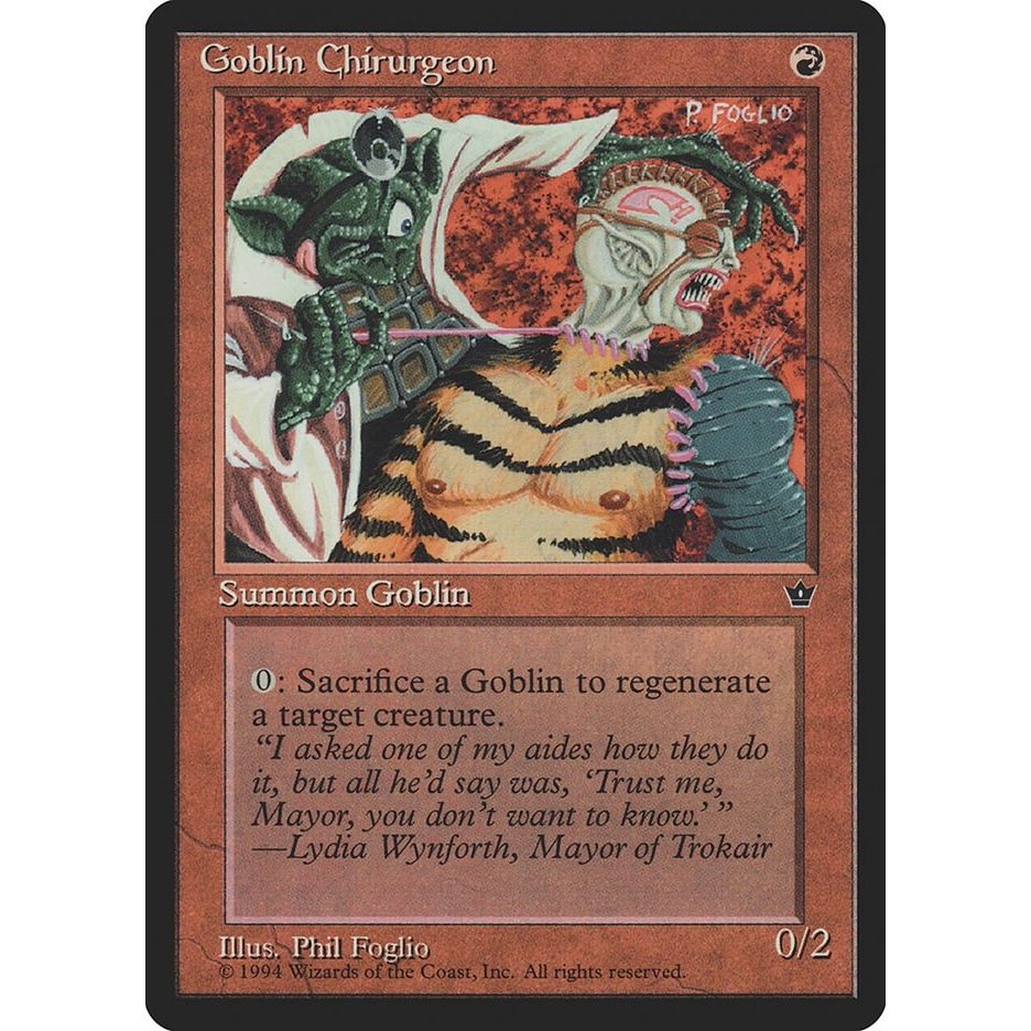 Image for Goblin Chirurgeon (Foglio) (FEM) - Magic: The Gathering