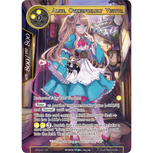 Image for Alice, Otherworldly Visitor (Full Art) (SNV-001) (SNV) - Force of Will