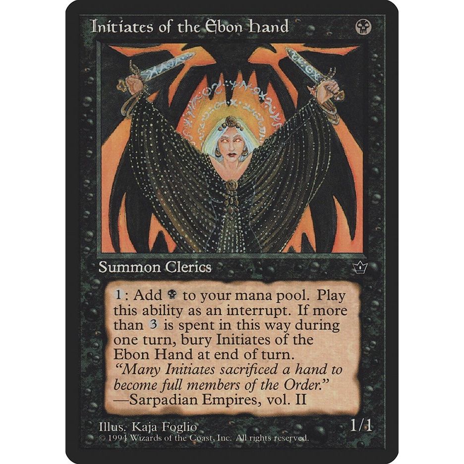 Image for Initiates of the Ebon Hand (Foglio) (FEM) - Magic: The Gathering