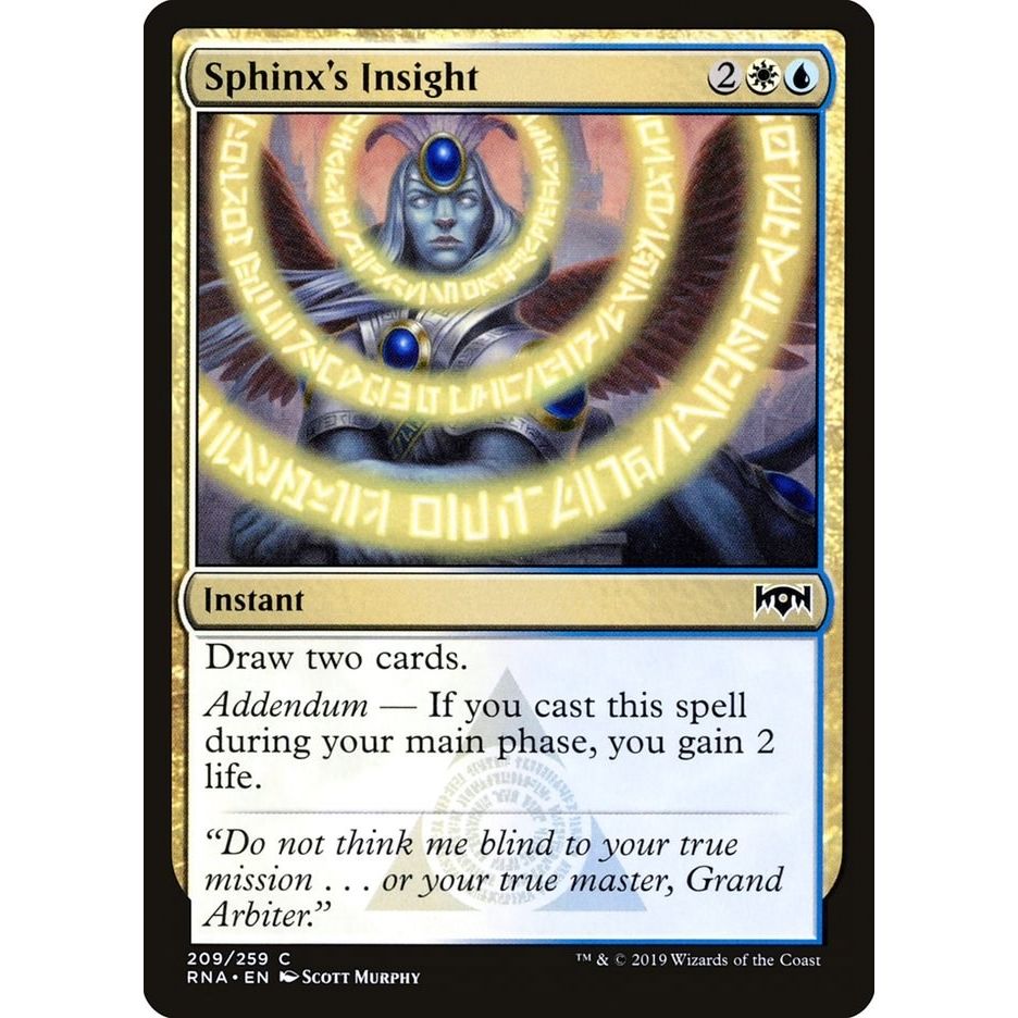Image for Sphinx's Insight (209) (RNA) - Magic: The Gathering