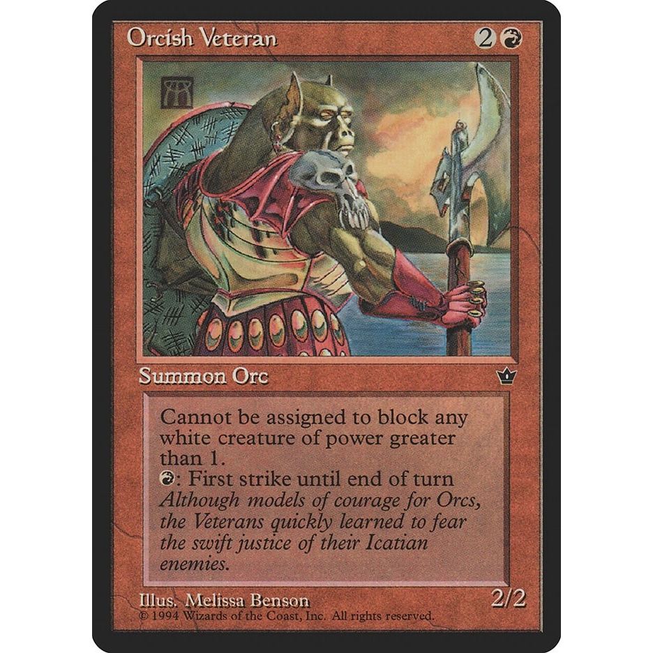Image for Orcish Veteran (Benson) (FEM) - Magic: The Gathering