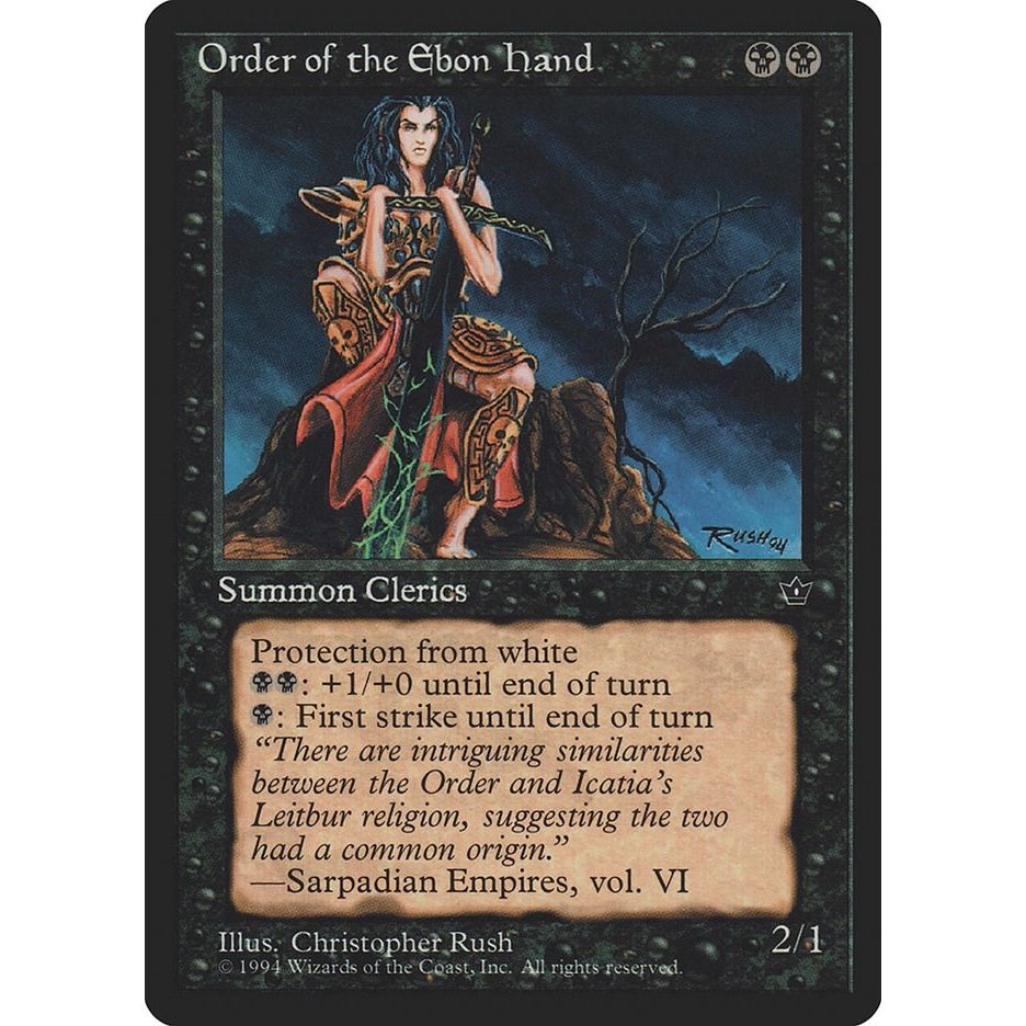 Image for Order of the Ebon Hand (Rush) (FEM) - Magic: The Gathering