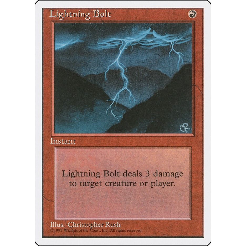 Image for Lightning Bolt (226) (4ED) - Magic: The Gathering