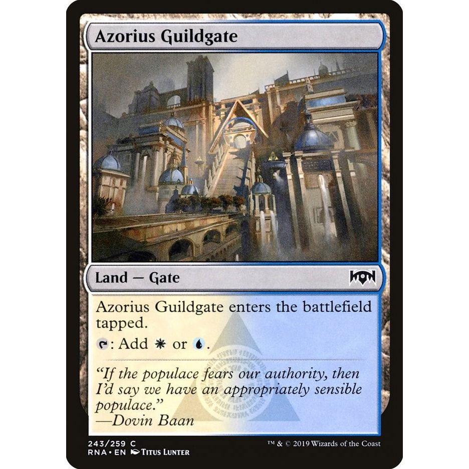 Image for Azorius Guildgate (243) (243) (RNA) - Magic: The Gathering