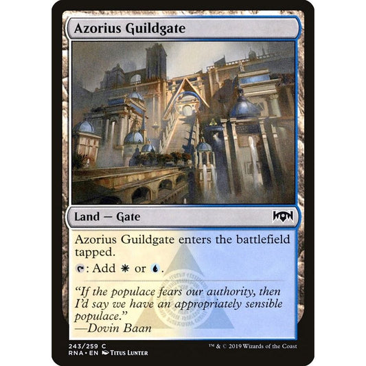 Image for Azorius Guildgate (243) (243) (RNA) - Magic: The Gathering