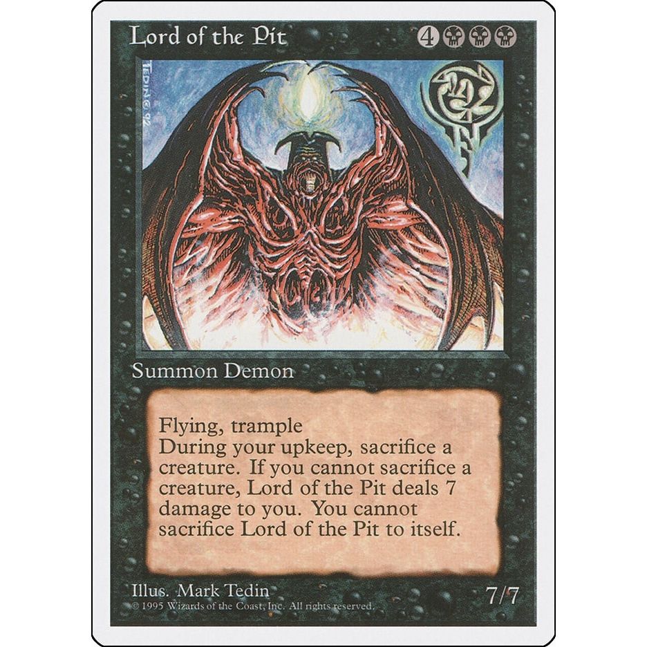Image for Lord of the Pit (28) (4ED) - Magic: The Gathering