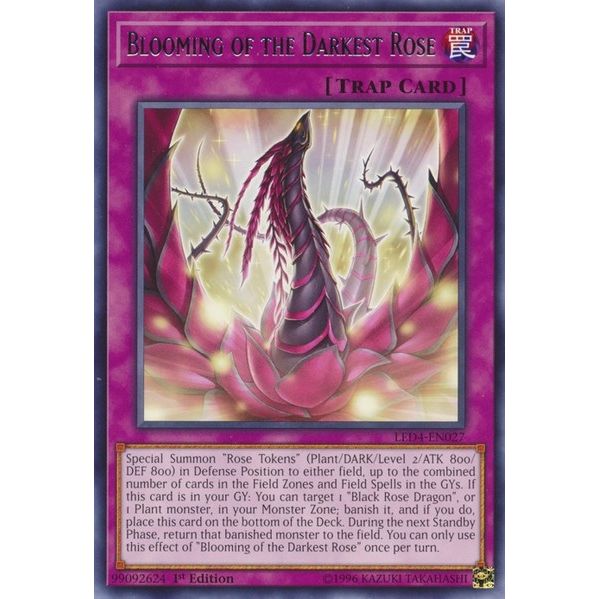 Image for Blooming of the Darkest Rose (LED4-EN027) (LED4) - YuGiOh