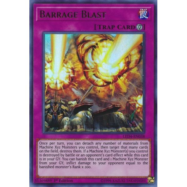 Image for Barrage Blast (LED4-EN038) (LED4) - YuGiOh