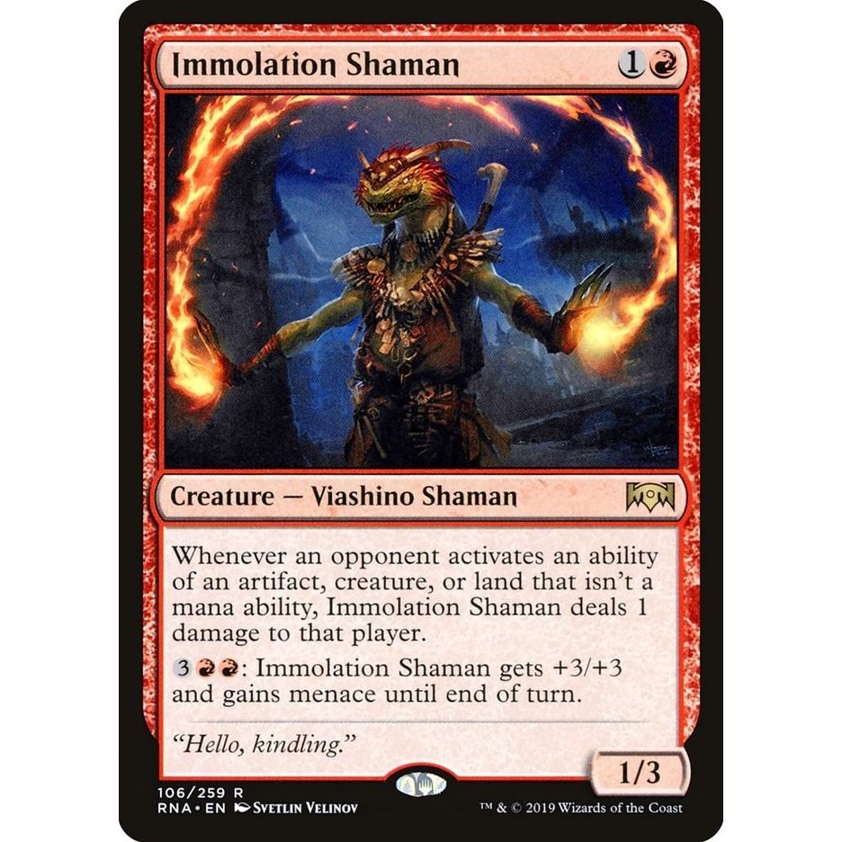 Image for Immolation Shaman (106) (RNA) - Magic: The Gathering