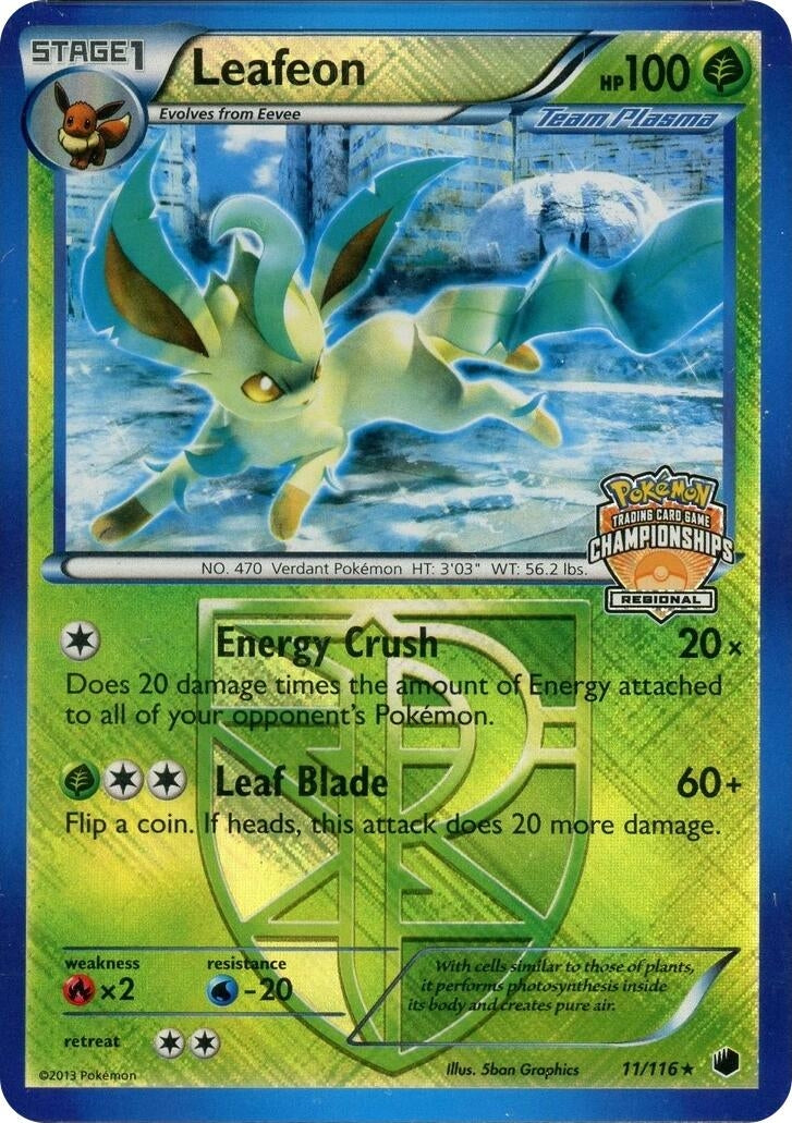Image for Leafeon - 11/116 (Regional Championship Promo) (11) (PR) - Pokemon