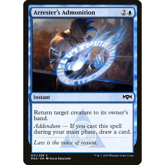 Image for Arrester's Admonition (31) (RNA) - Magic: The Gathering