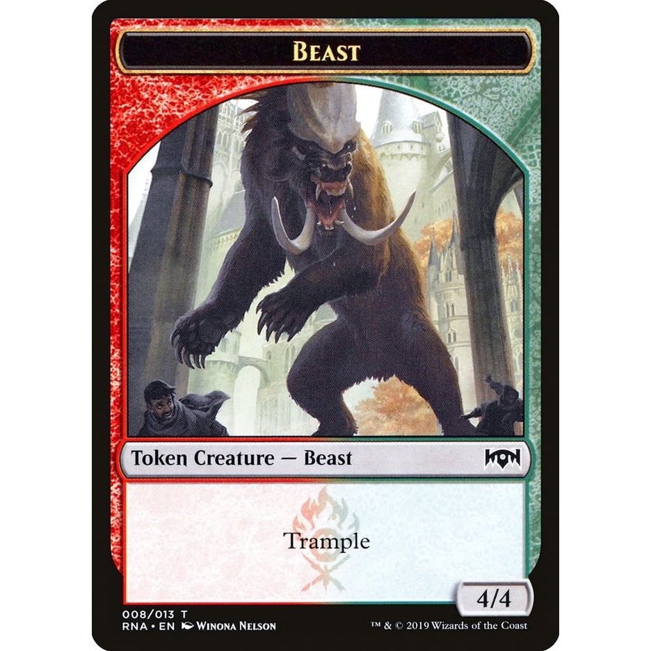 Image for Beast Token (8) (RNA) - Magic: The Gathering