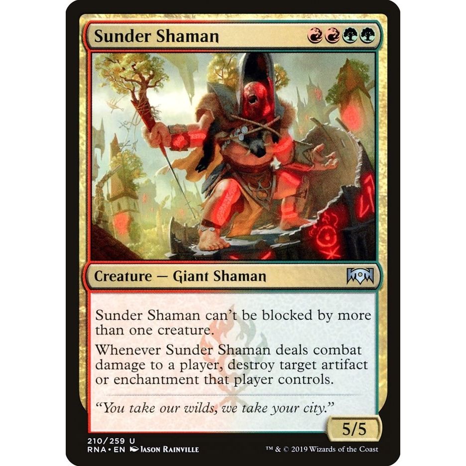 Image for Sunder Shaman (210) (RNA) - Magic: The Gathering