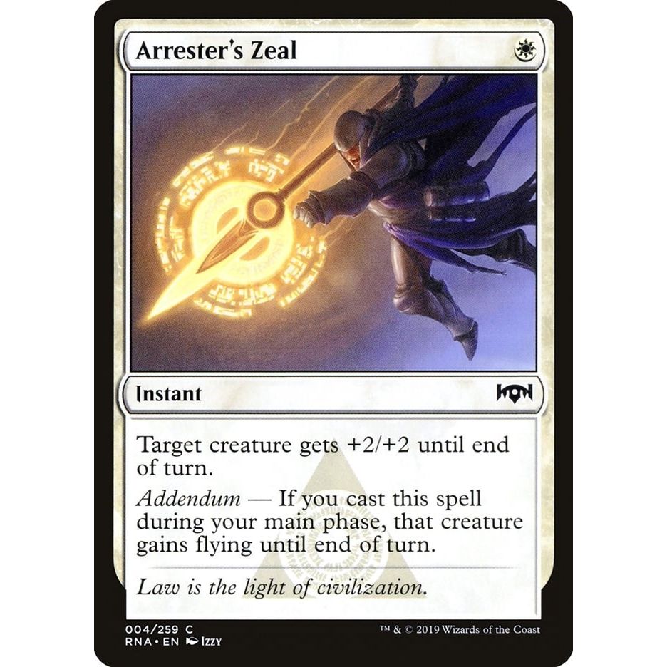 Image for Arrester's Zeal (4) (RNA) - Magic: The Gathering