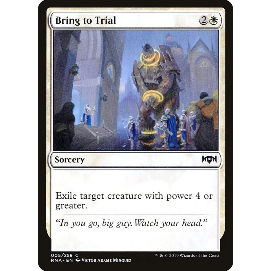 Image for Bring to Trial (5) (RNA) - Magic: The Gathering