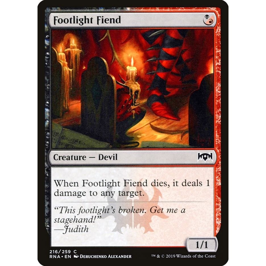 Image for Footlight Fiend (216) (RNA) - Magic: The Gathering