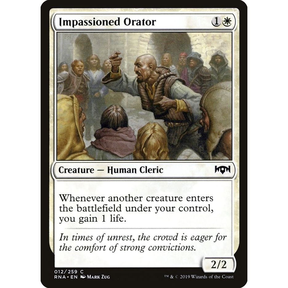 Image for Impassioned Orator (12) (RNA) - Magic: The Gathering