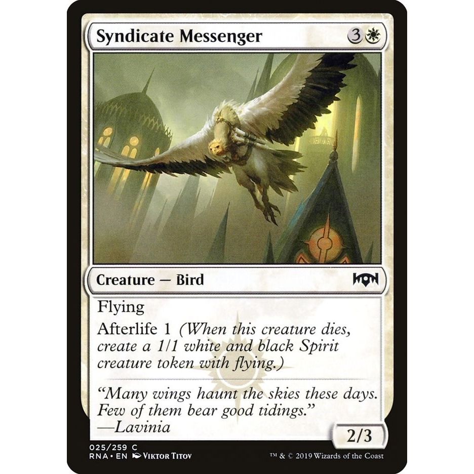 Image for Syndicate Messenger (25) (RNA) - Magic: The Gathering