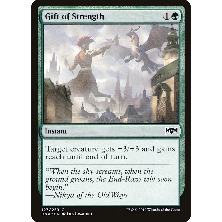 Image for Gift of Strength (127) (RNA) - Magic: The Gathering